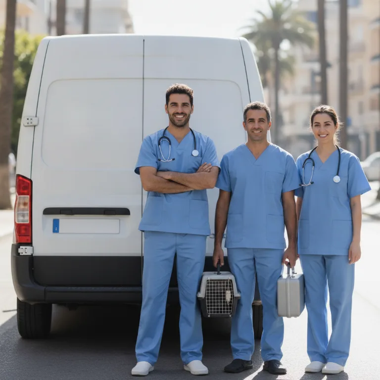 Veterinario equipo en Arona